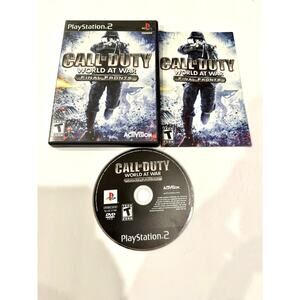 Call of Duty World at War Final Fronts PlayStation 2 Video Game CIB PS2